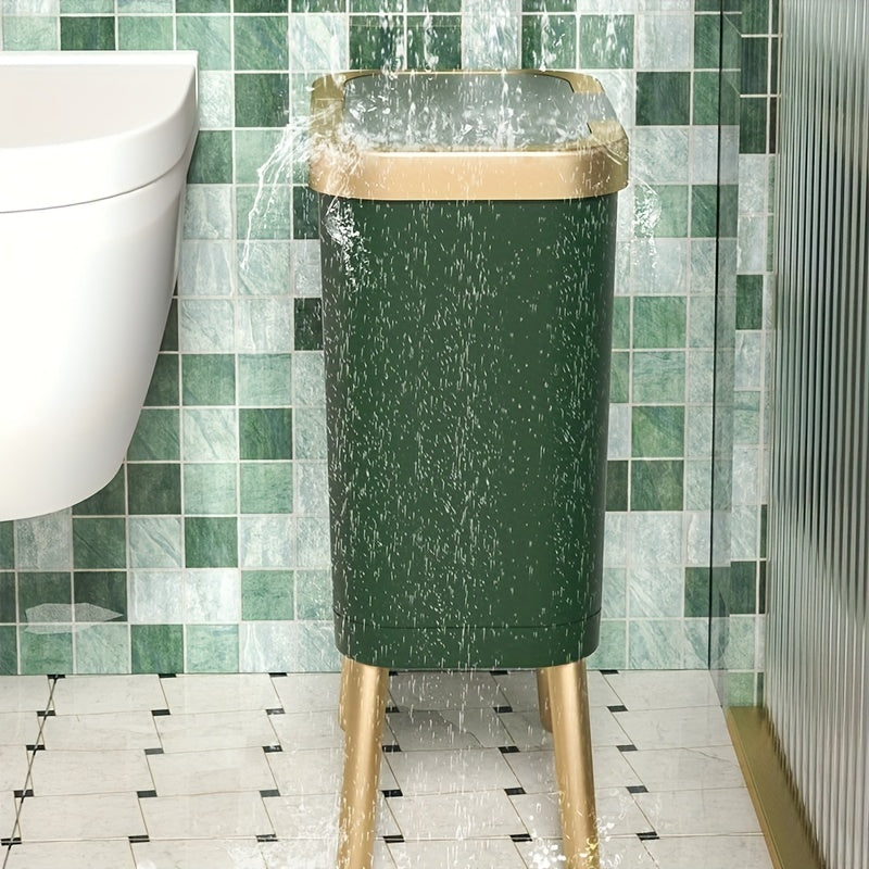 15L Modern Odour-Sealing Trash Can with Elevated Legs | Stylish Waste Bin for Kitchen, Living & Bathroom